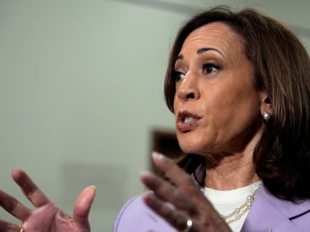 democratic presidential candidate vice president kamala harris gives remarks at the sheraton hotel in phoenix u s august 10 2024 julia nikhinson photo reuters